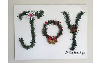 Add "JOY" to Your Home With Faux Pine
