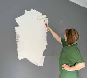 Instead of painting her bedroom wall, she did something so much more striking