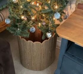 DIY tree collar for Christmas