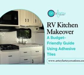 RV Cocina Makeover: Una guía económica utilizando azulejos adhesivos