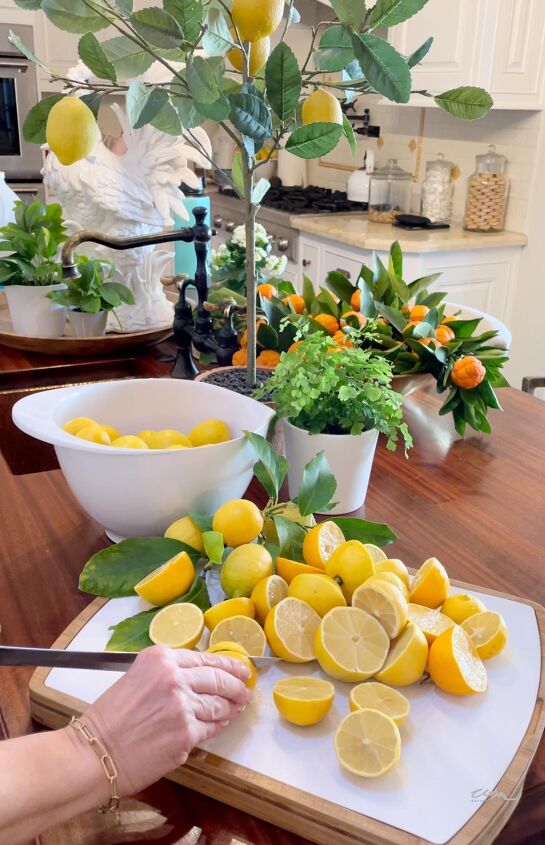 how to re purpose bad lemons into something useful, cutting up lemons in a kitchen