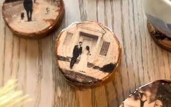 How to Make Cute DIY Coasters With Photos & Wood Slices