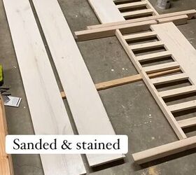 Sanding and staining