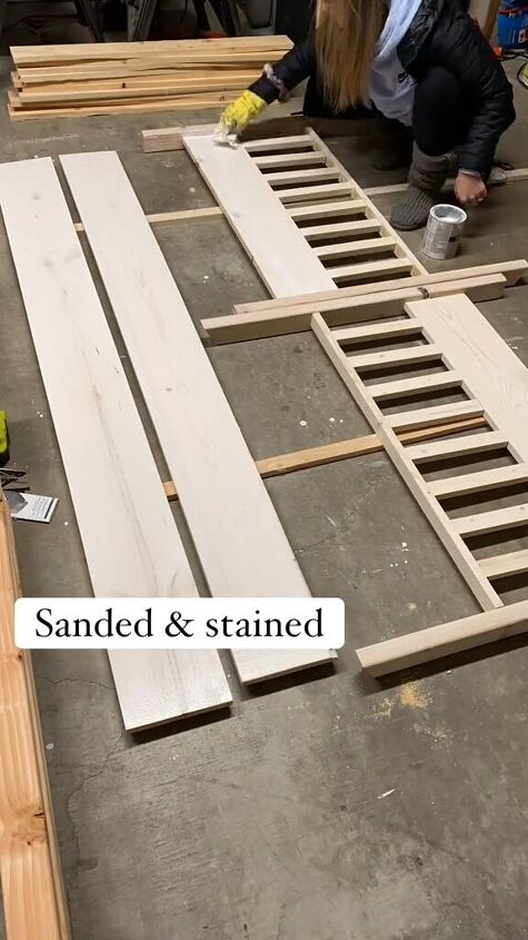 Sanding and staining
