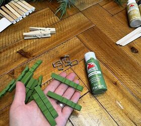 diy clothespin adornos para el rbol de navidad