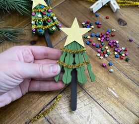 diy clothespin adornos para el rbol de navidad