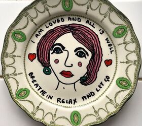 Paint a Vintage Plate and Create Positive Affirmations for Your Wall