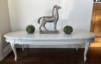 White French Provincial Coffee Table Makeover