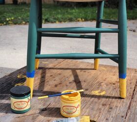 cmo convertir una vieja silla de madera en una bonita decoracin de jardn, C mo pintar una silla de madera con chalk paint Reunidos En La Cocina