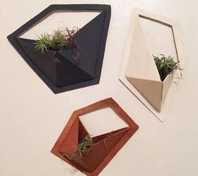 how to hang a plant from the ceiling without holes, Geo wall pocket planters