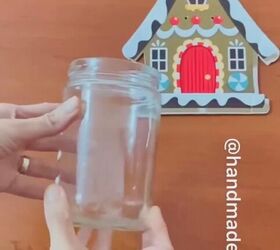 bricolaje snowy mason jars