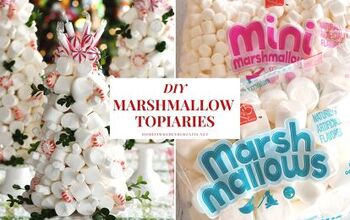 DIY Easy & Festive Marshmallow Topiary Holiday Centerpieces