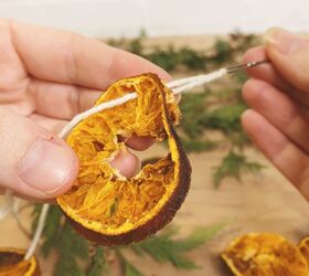 alegra ctrica crea una guirnalda de naranjas secas para las fiestas