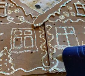 pantalla de pan de jengibre para chimenea