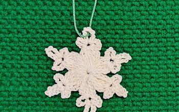 Easy One Round Crochet Snowflake