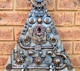 rbol de navidad steampunk de madera