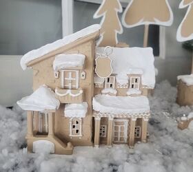 divertida casita de jengibre inspirada en pottery barn, Transformaci n de la casa de Navidad de pan de jengibre