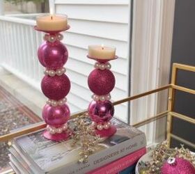 How to Upcycle Ornaments for the Cutest Christmas Candle Holder Idea