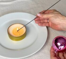 Budget-friendly Christmas candle holder craft