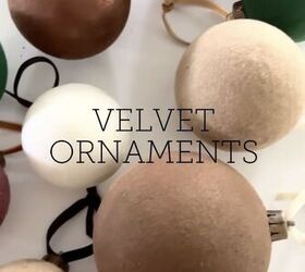 diy velvet ornaments
