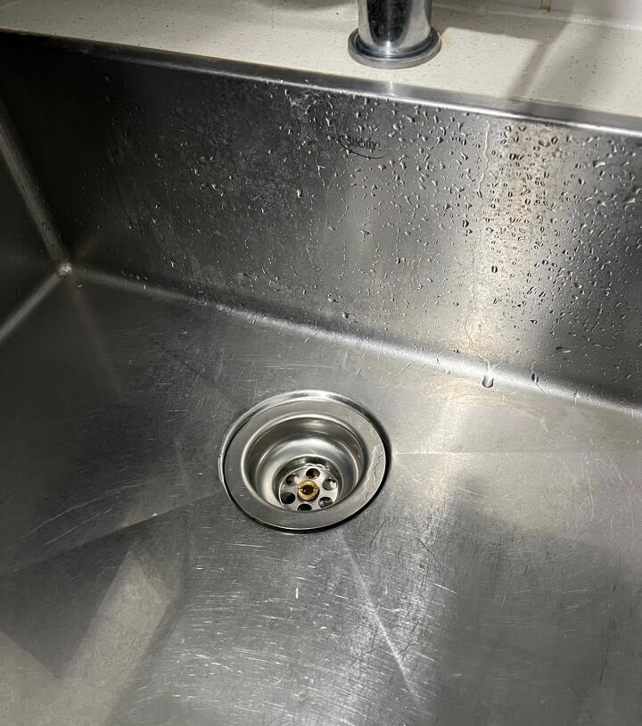 Clean sink drain