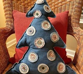 Cómo hacer un cojín en forma de árbol de Navidad sin costuras