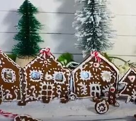easy cinnamon gingerbread village christmas holiday home dcor diy
