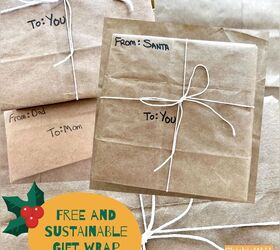 Papel de regalo gratis, fácil y sostenible