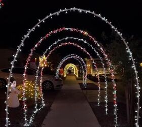 How to Make a DIY Christmas Tunnel With Twinkling Lights