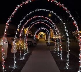 DIY Christmas tunnel
