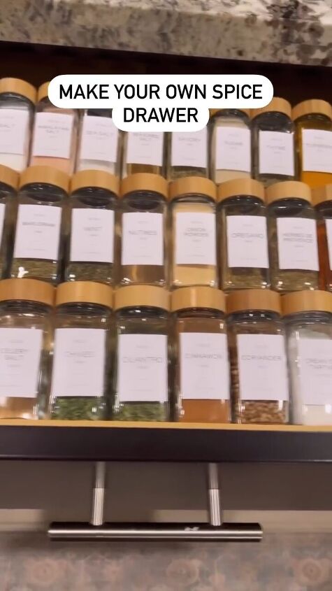 make your own spice drawer, How to make your own spice drawer
