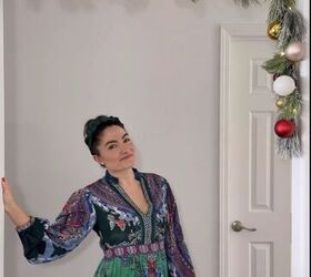 how to hang a garland, Christmas decor hack