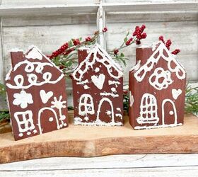 Puffy Paint Gingerbread House Decorations