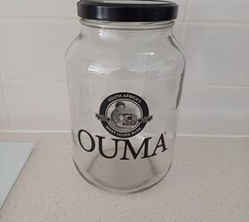 Plain glass jar