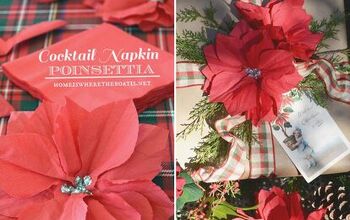 Festive Gift Wrap Embellishment: DIY Paper Napkin Poinsettia