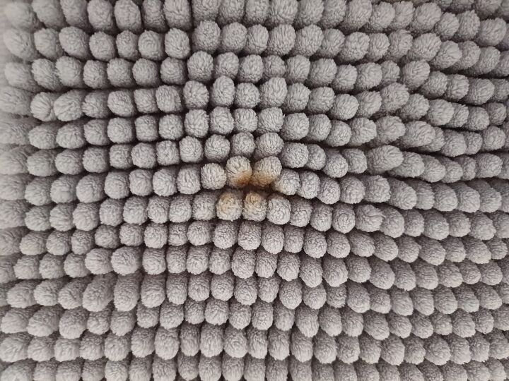Greasy mark on carpet
