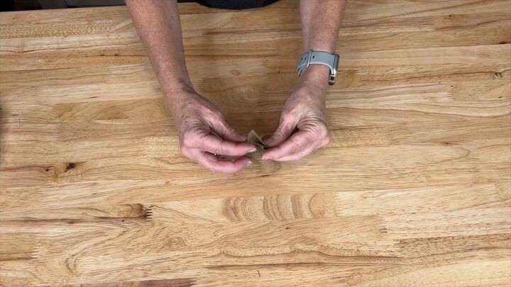 Fold edges to center