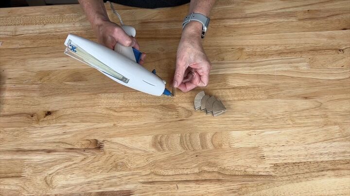 Festive holiday decorations with toilet paper tubes