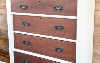 Painted and Stained Dresser Transformation