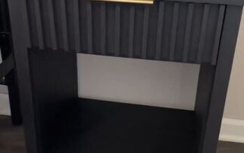 Simple 5-Step Black and Gold Nightstand Makeover