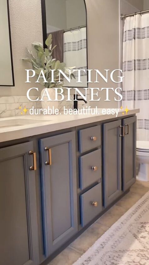 how to paint bathroom cabinets, How to paint bathroom cabinets