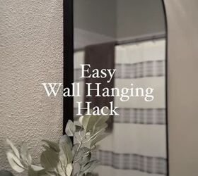 how to hang mirror on wall, Hanging a mirror on a wall