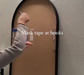 how to hang mirror on wall, Removing painters tape