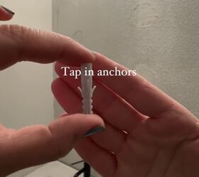 how to hang mirror on wall, Anchor