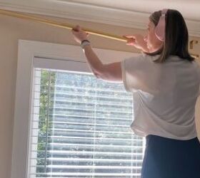 Hang a curtain rod