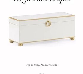 diy decorative boxes, White and gold decorative box