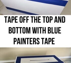 diy decorative boxes, Applying painter s tape to the box