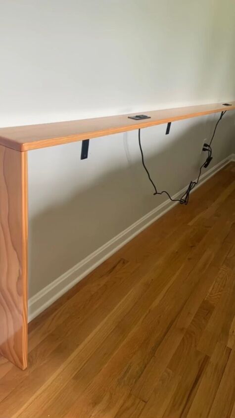 How to Build a DIY Thin Shelf For Behind Your Couch | Hometalk