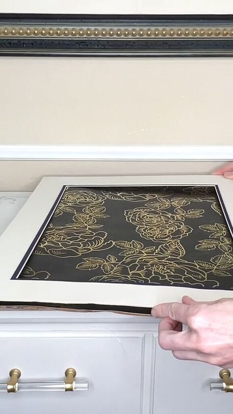 Hot gluing the frame mat