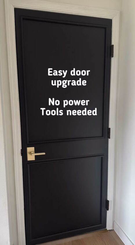 diy door upgrade, Door before the DIY